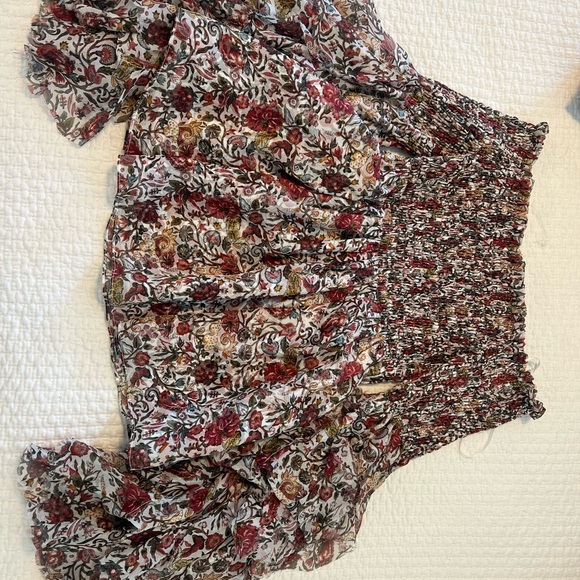 Caroline Constas printed off the shoulder top - Picture 7 of 8